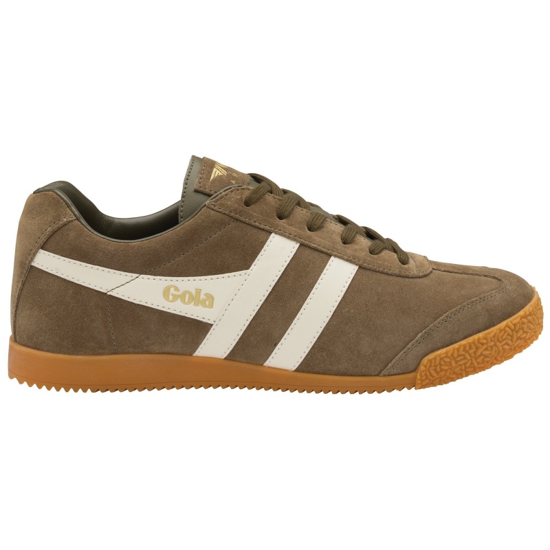 Basket Gola Classics Daim Homme Kaki | 9875-QHMNY