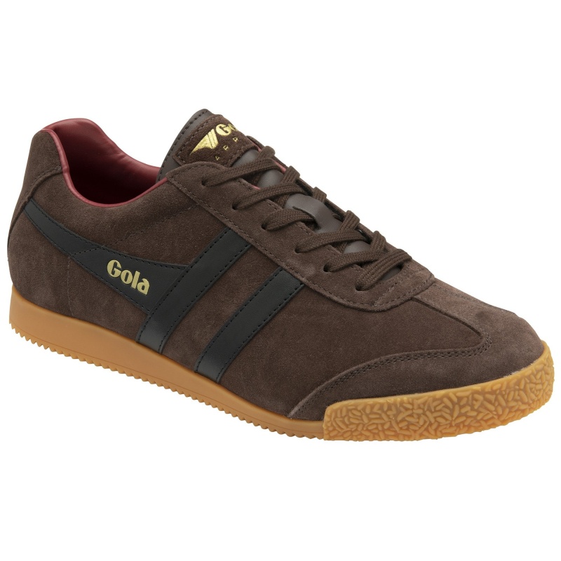 Basket Gola Classics Daim Homme Marron Foncé | 3076-KYTEW