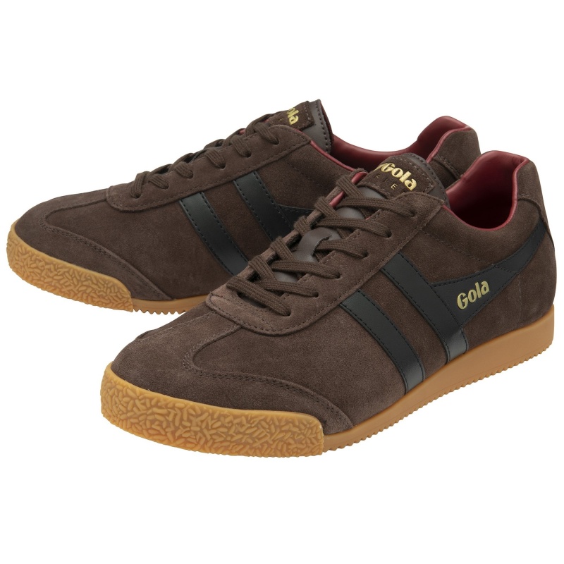 Basket Gola Classics Daim Homme Marron Foncé | 3076-KYTEW