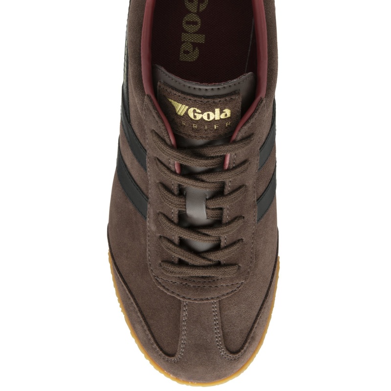 Basket Gola Classics Daim Homme Marron Foncé | 3076-KYTEW