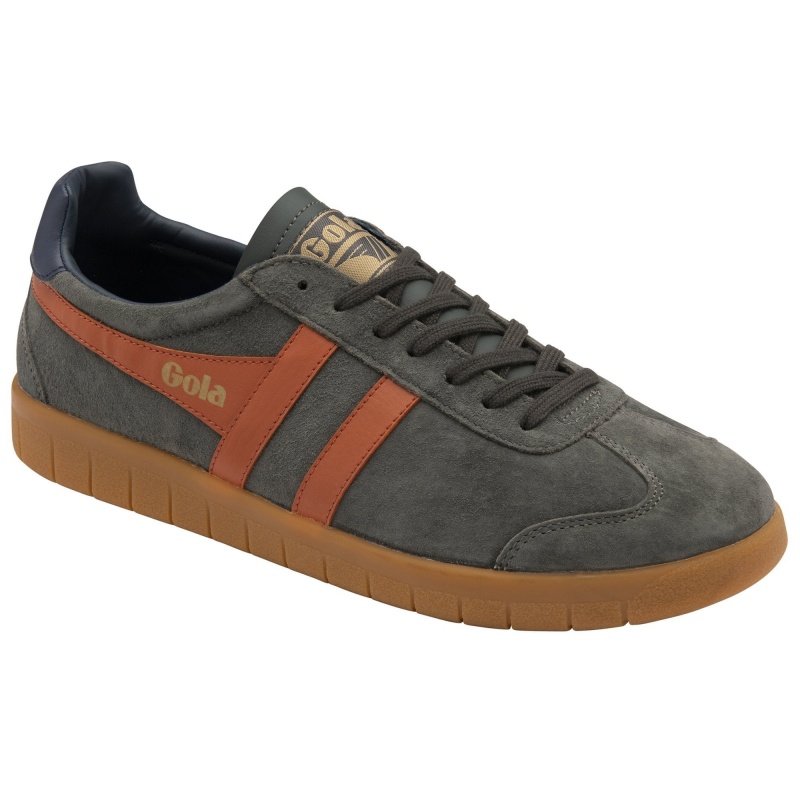 Basket Gola Classics Daim Homme Orange | 0851-KMNBV