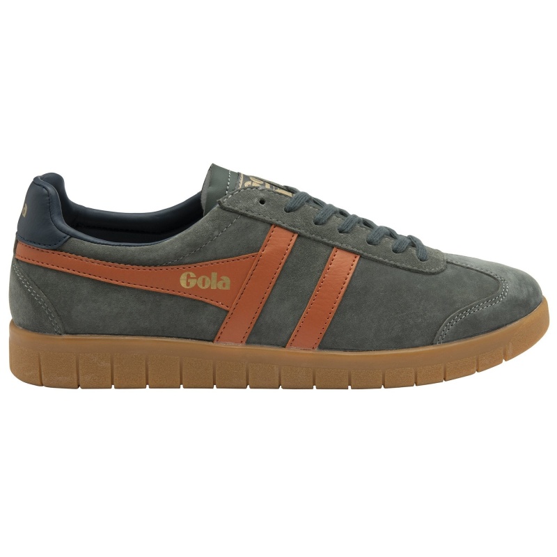 Basket Gola Classics Daim Homme Orange | 0851-KMNBV