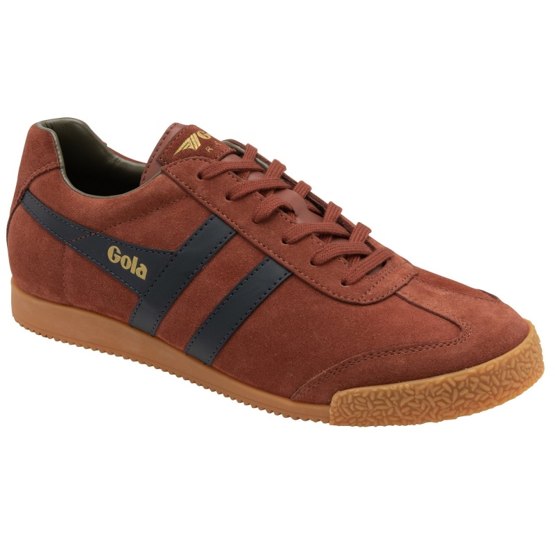 Basket Gola Classics Daim Homme Rouge | 4376-UOKPY