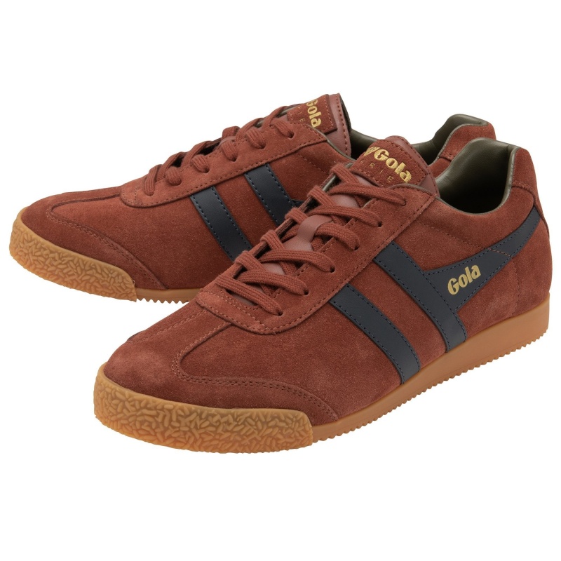 Basket Gola Classics Daim Homme Rouge | 4376-UOKPY