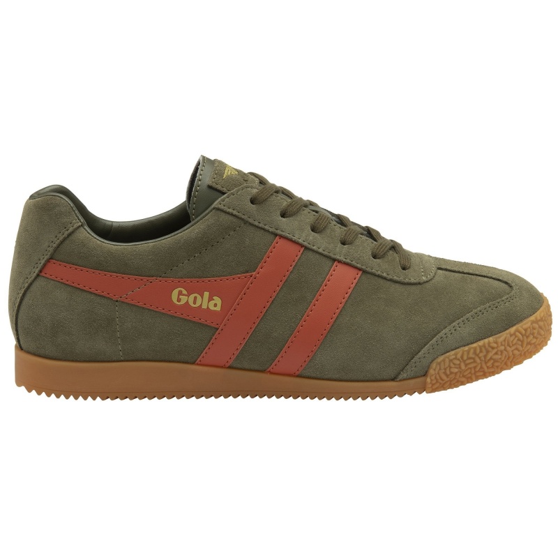 Basket Gola Classics Daim Homme Vert | 6301-GNUVB