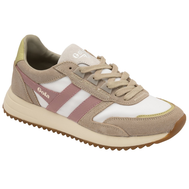 Basket Gola Classics Femme Blanche | 6951-NVULQ