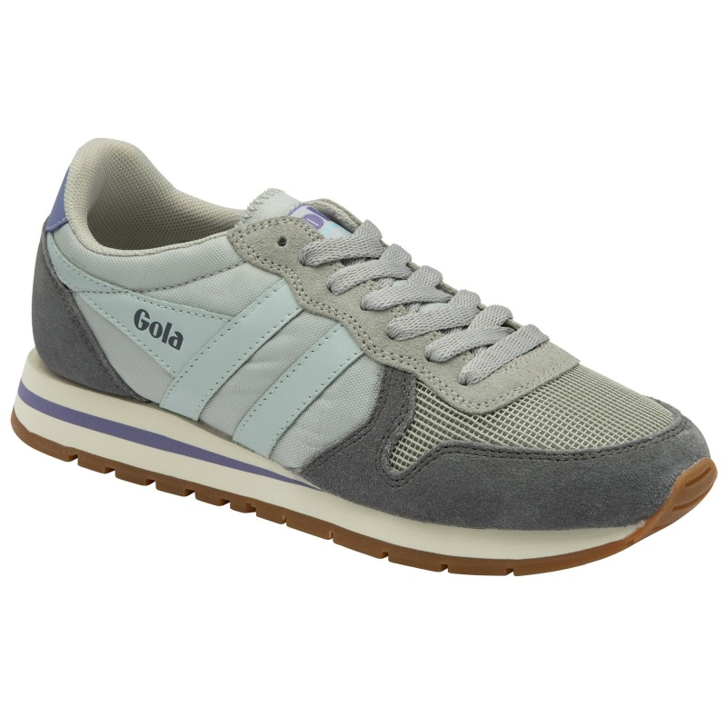 Basket Gola Classics Femme Grise Clair | 6459-UAMLG