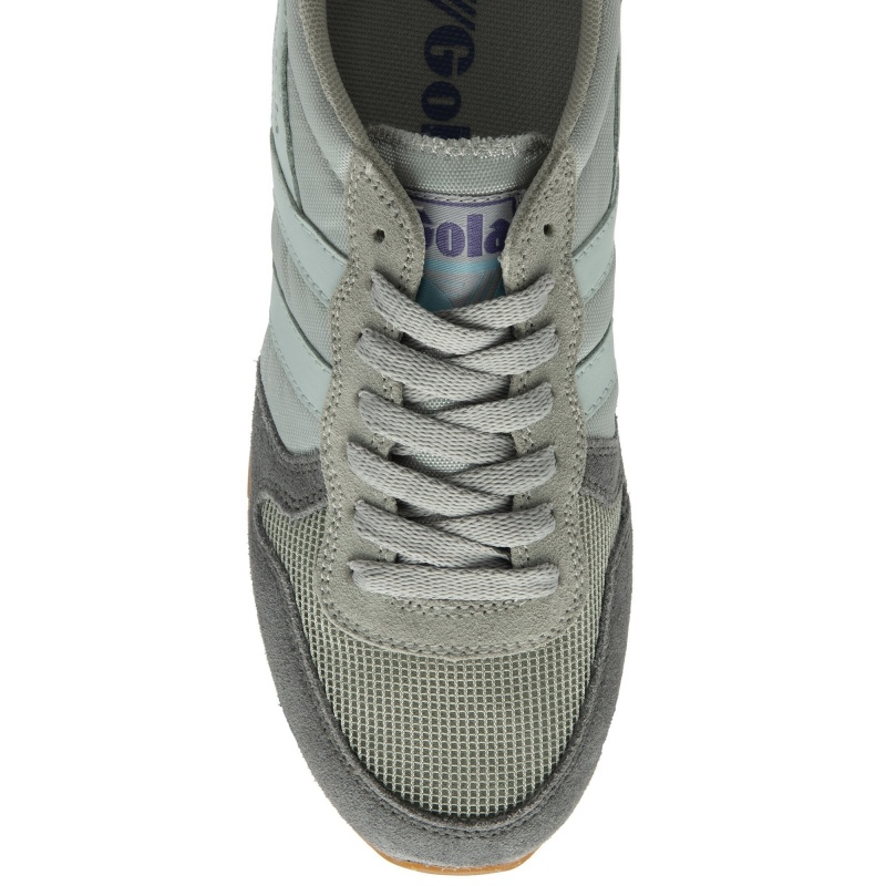 Basket Gola Classics Femme Grise Clair | 6459-UAMLG