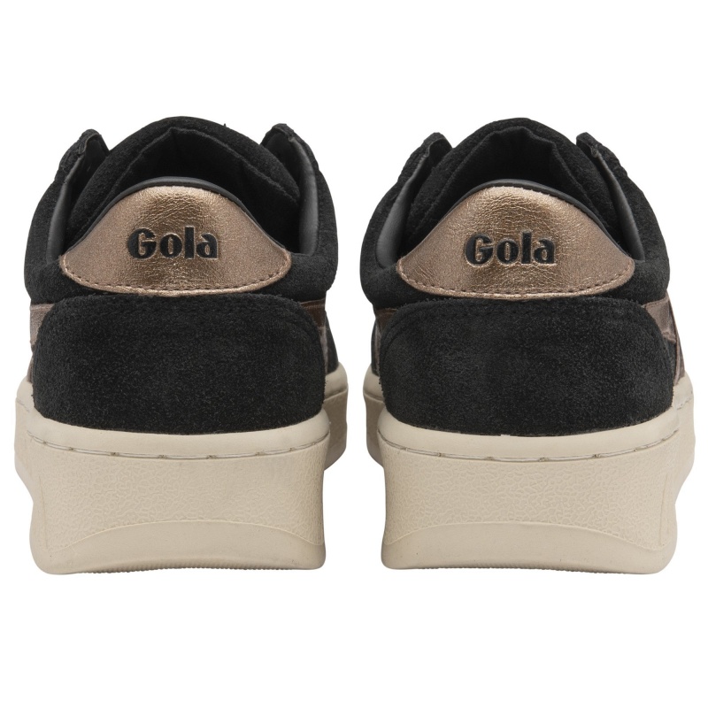 Basket Gola Classics Flame Femme Noir | 2736-MIEAN