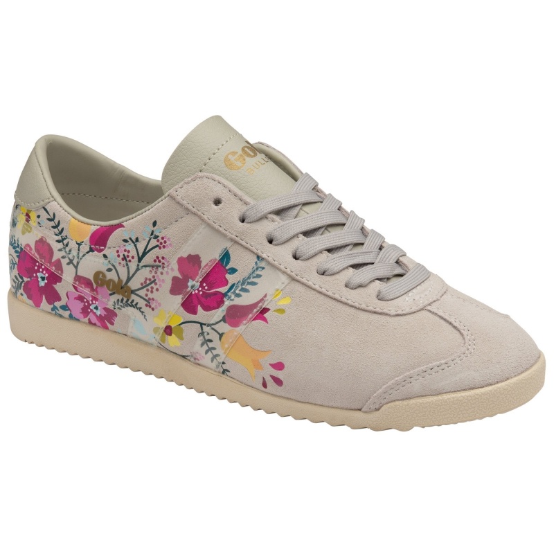 Basket Gola Classics Floral Femme Blanche | 7501-CHFAK