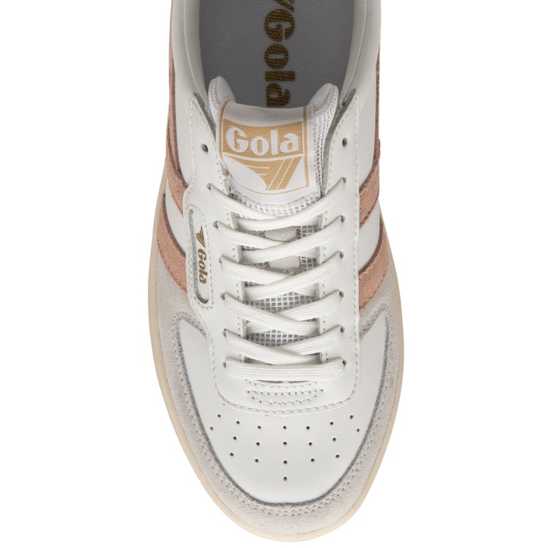 Basket Gola Classics Hawk Femme Blanche | 1234-OWJUI