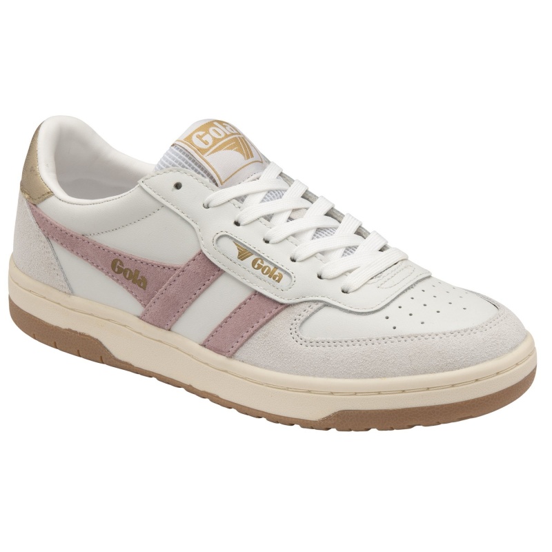 Basket Gola Classics Hawk Femme Blanche | 9084-RDXCW