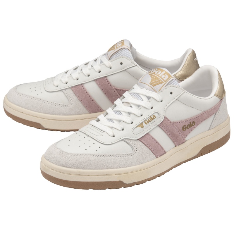 Basket Gola Classics Hawk Femme Blanche | 9084-RDXCW