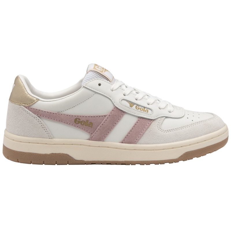 Basket Gola Classics Hawk Femme Blanche | 9084-RDXCW