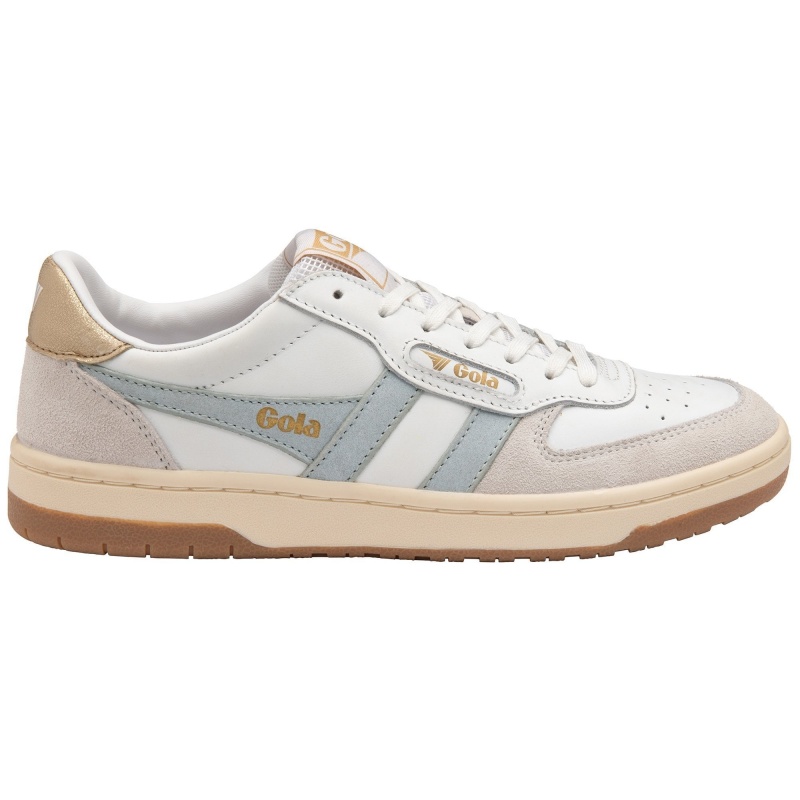 Basket Gola Classics Hawk Femme Blanche | 0357-ADPNL