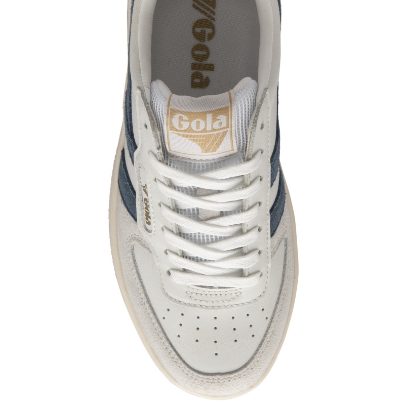 Basket Gola Classics Hawk Femme Blanche | 5976-ZNVDK