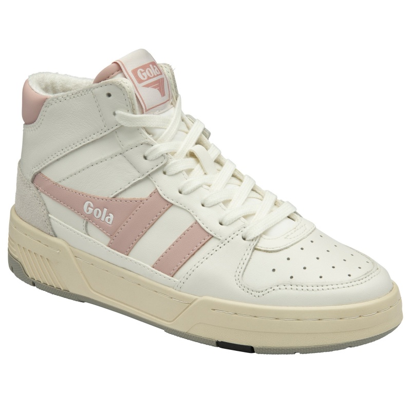 Basket Gola Classics High Femme Blanche | 8734-IJMDU