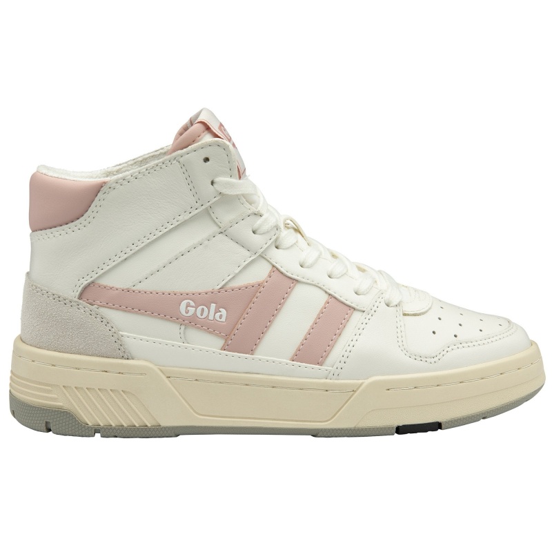 Basket Gola Classics High Femme Blanche | 8734-IJMDU