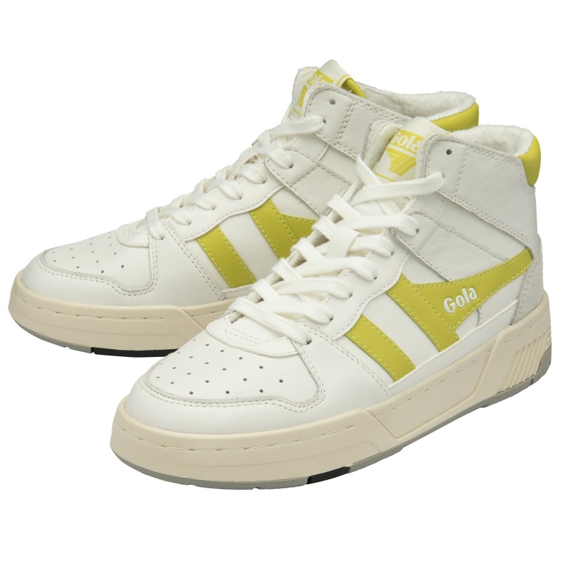 Basket Gola Classics High Femme Blanche | 1498-BKEPG