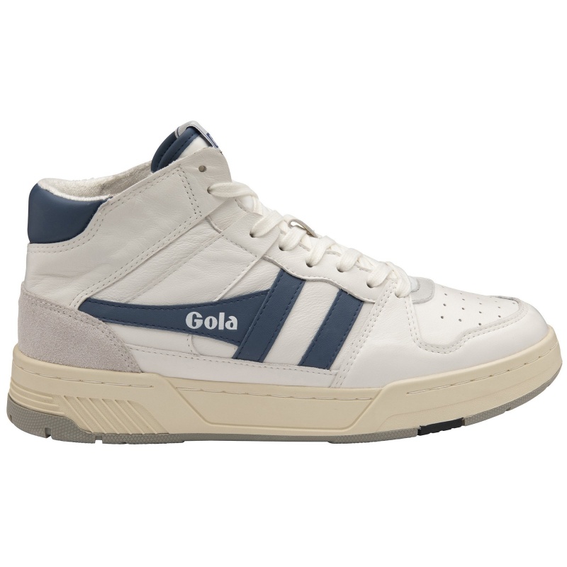 Basket Gola Classics High Homme Blanche | 9852-EQUON