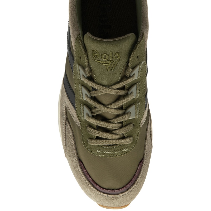 Basket Gola Classics Homme Vert Olive | 2897-OWQBU