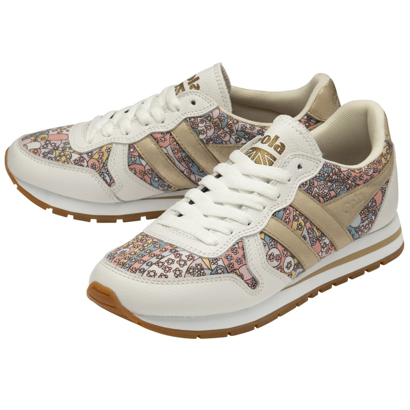 Basket Gola Classics LBTY CP Femme Blanche | 2316-XCOJR