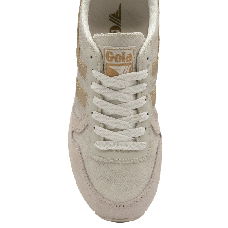 Basket Gola Classics Lizard Femme Blanche | 3189-HLQYS