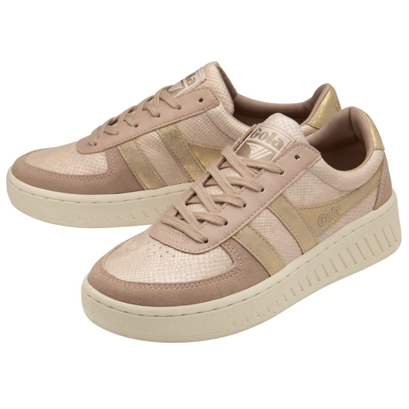 Basket Gola Classics Lizard Femme Rose | 0495-MTGCX