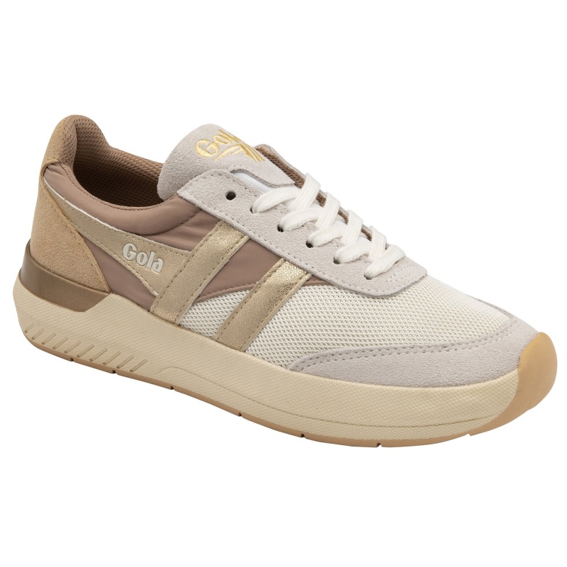 Basket Gola Classics Mirror Femme Blanche | 0758-SNFBQ