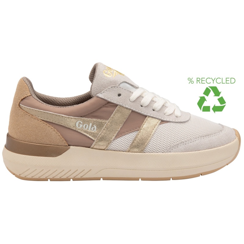 Basket Gola Classics Mirror Femme Blanche | 0758-SNFBQ