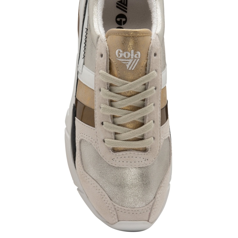 Basket Gola Classics Mode Femme Argent | 6382-WCBXQ