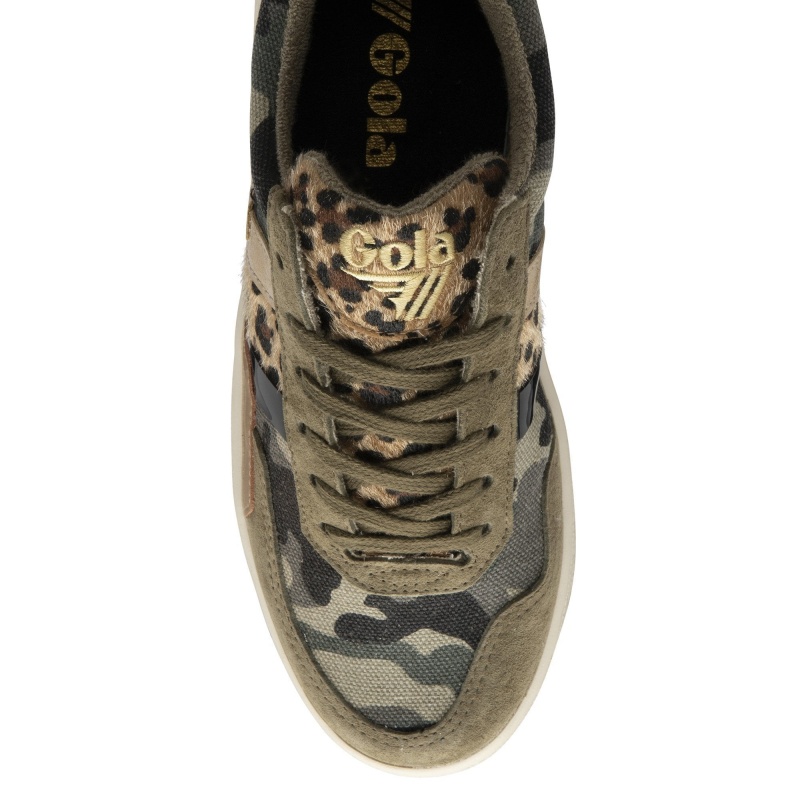 Basket Gola Classics Mode Femme Camouflage | 0416-TZRLO