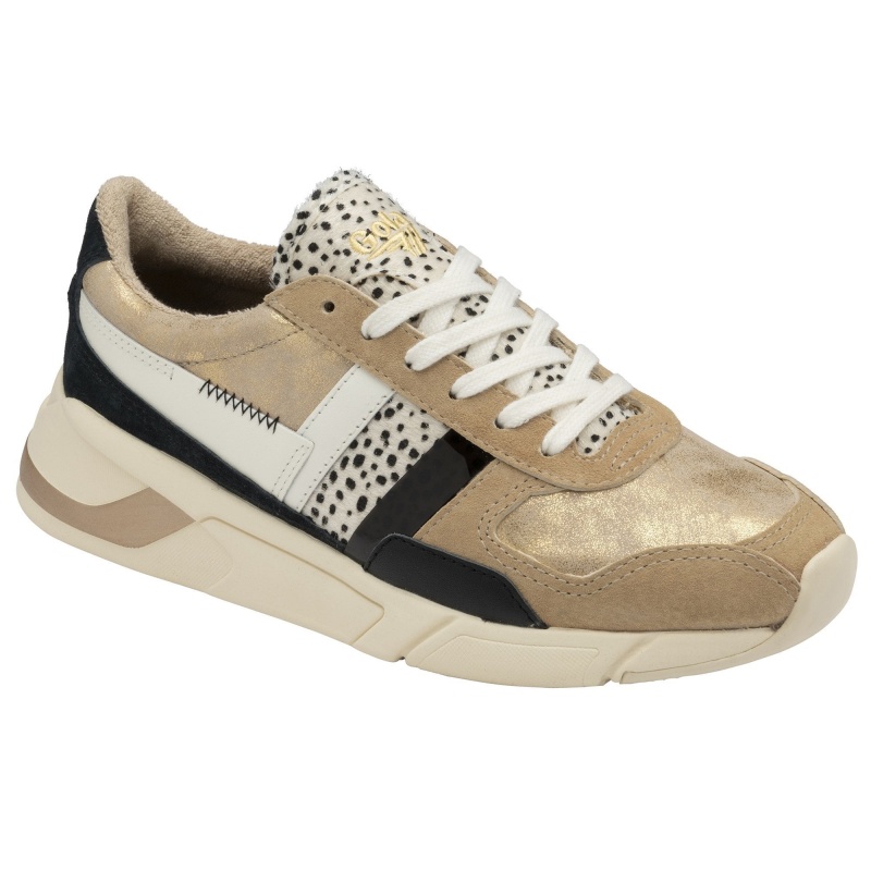 Basket Gola Classics Mode Femme Doré | 6951-VPFBY