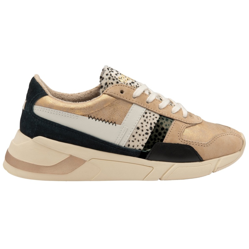 Basket Gola Classics Mode Femme Doré | 6951-VPFBY