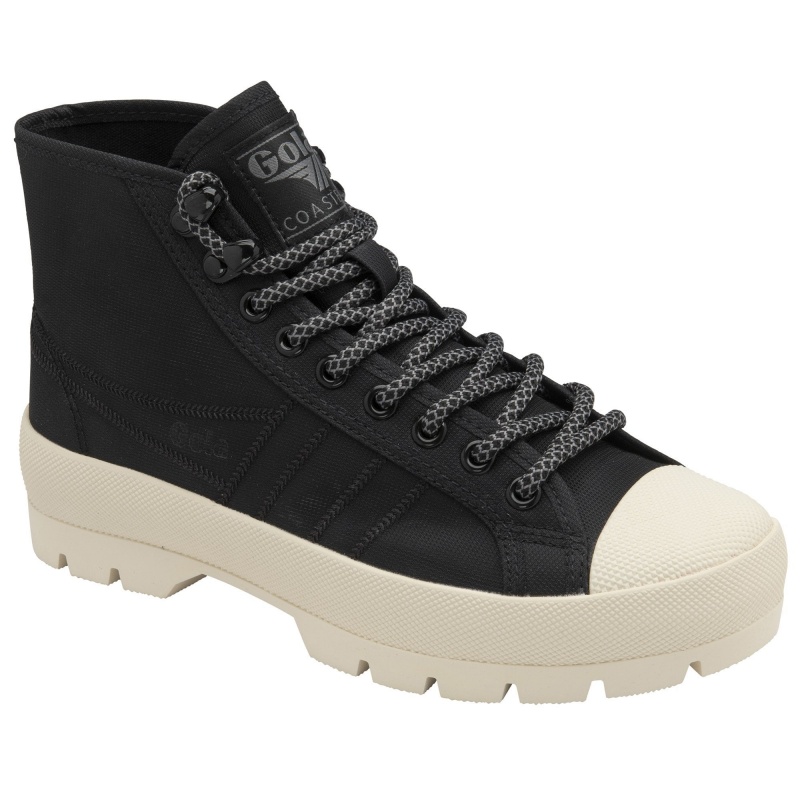 Basket Gola Classics Peak High Hiker Femme Noir | 0975-IEFHD