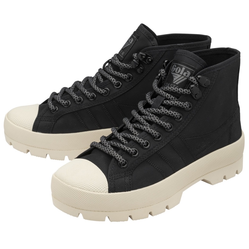 Basket Gola Classics Peak High Hiker Femme Noir | 0975-IEFHD