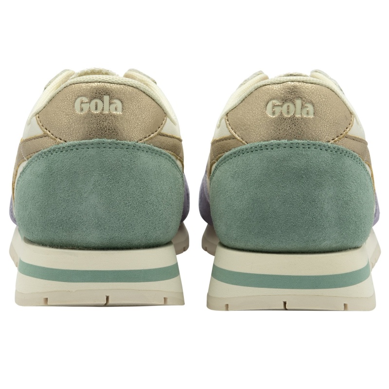 Basket Gola Classics Quadrant Femme Blanche | 7240-VJSWH