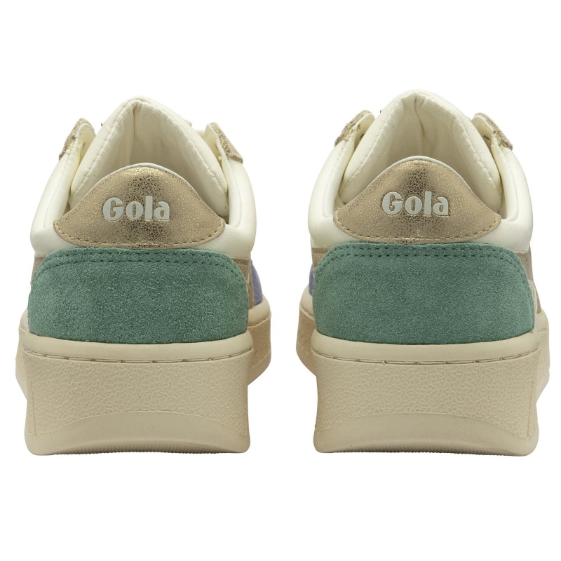 Basket Gola Classics Quadrant Femme Blanche | 9348-PWSBL