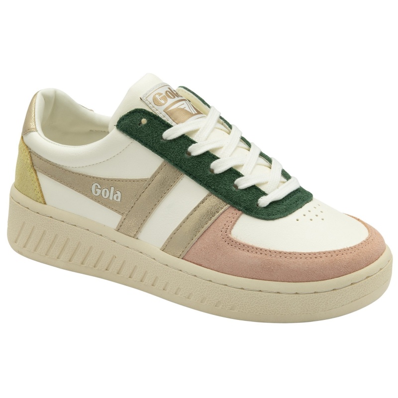 Basket Gola Classics Quadrant Femme Blanche | 2596-HJVWU