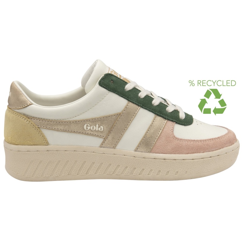 Basket Gola Classics Quadrant Femme Blanche | 2596-HJVWU