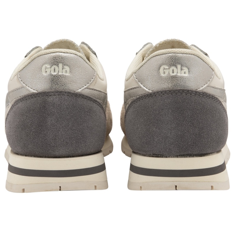 Basket Gola Classics Quadrant Femme Blanche | 7621-XZVOS