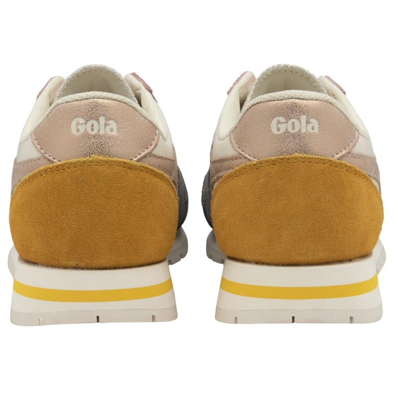 Basket Gola Classics Quadrant Femme Blanche | 7568-PWNUV