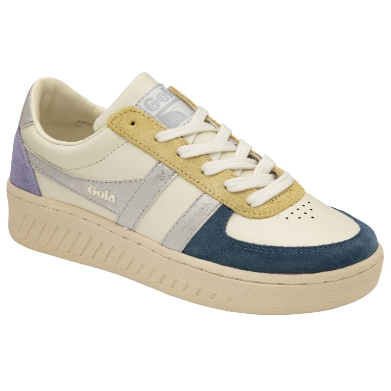 Basket Gola Classics Quadrant Femme Blanche | 9710-VSOHB