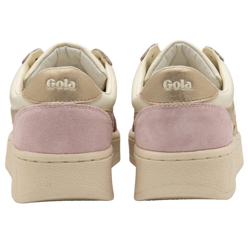 Basket Gola Classics Quadrant Femme Blanche | 0421-MSFQG