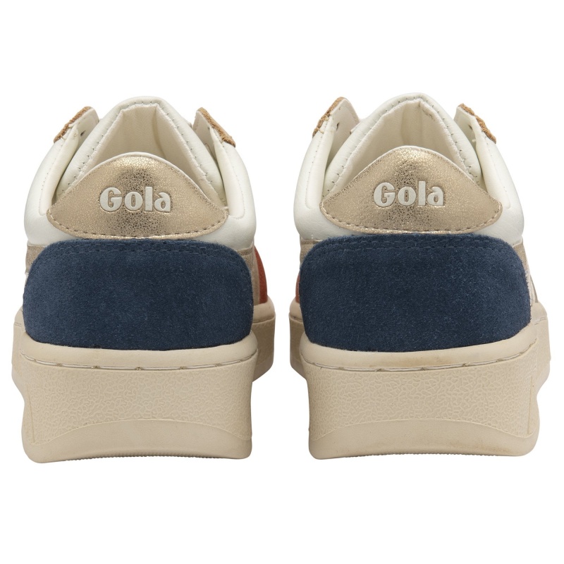 Basket Gola Classics Quadrant Femme Blanche | 6108-DFYAU