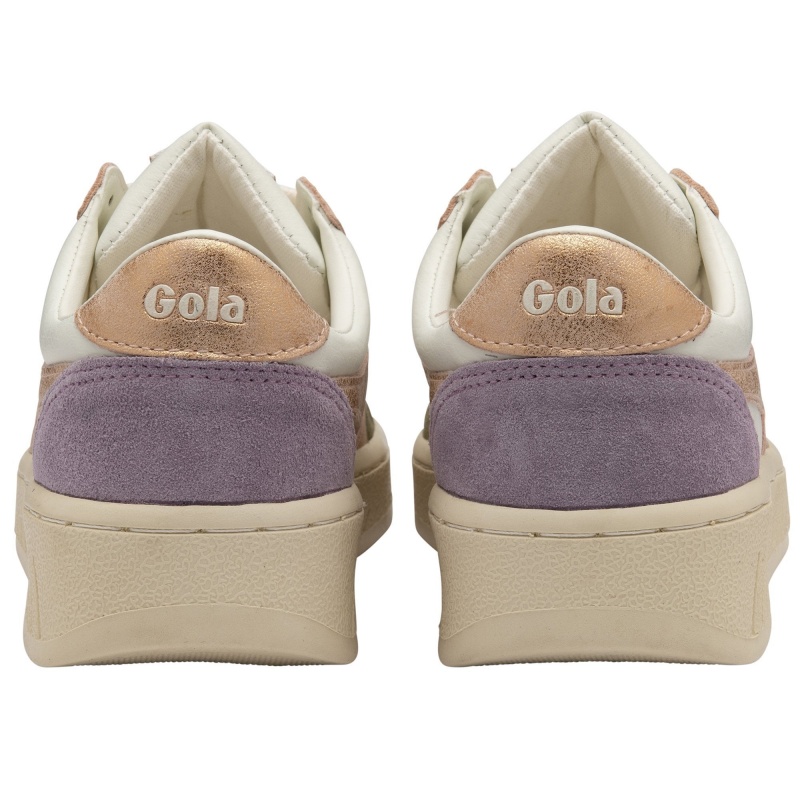 Basket Gola Classics Quadrant Femme Blanche | 8321-OBRYL