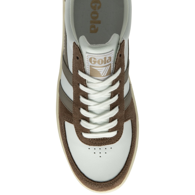 Basket Gola Classics Quadrant Homme Blanche | 1429-NAXIR