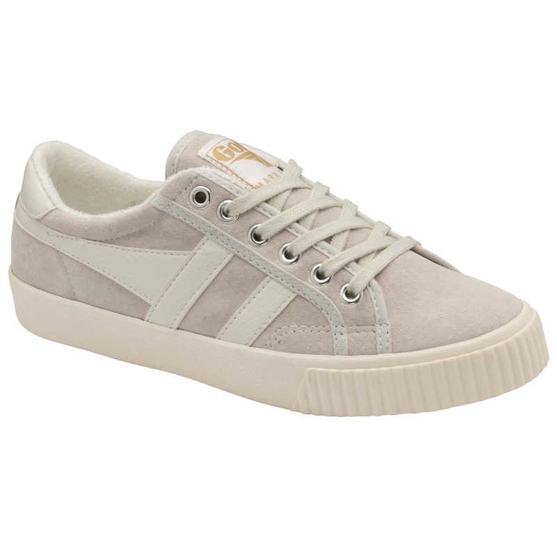 Basket Gola Classics Tennis Daim Femme Blanche | 3184-SHMFZ