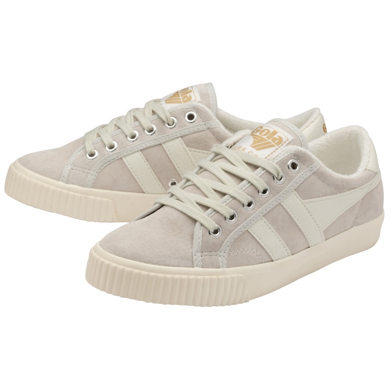 Basket Gola Classics Tennis Daim Femme Blanche | 3184-SHMFZ