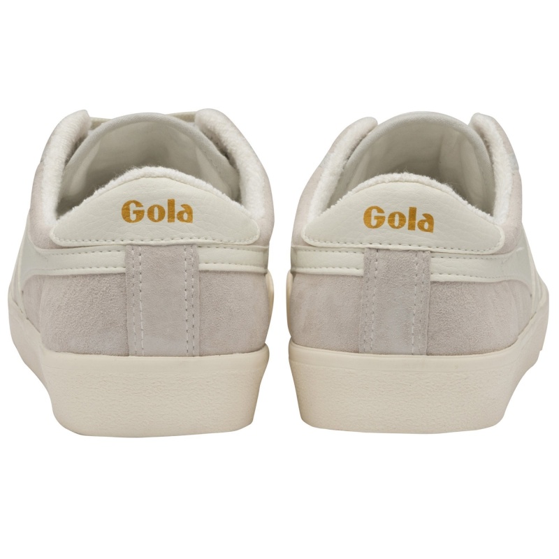 Basket Gola Classics Tennis Daim Femme Blanche | 3184-SHMFZ